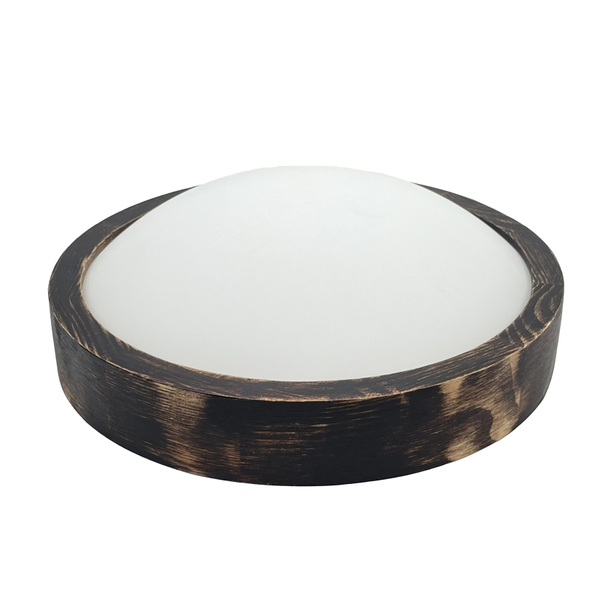 Brilagi - Stropní svítidlo CARVALHO SLIM SMOKEY 1xE27/60W/230V dub pr. 27,5 cm