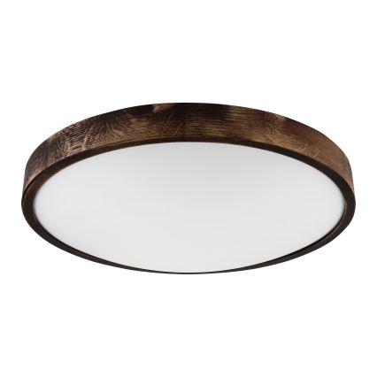 Brilagi - Stropní svítidlo CARVALHO SLIM SMOKEY 3xE27/60W/230V dub pr. 47,5 cm