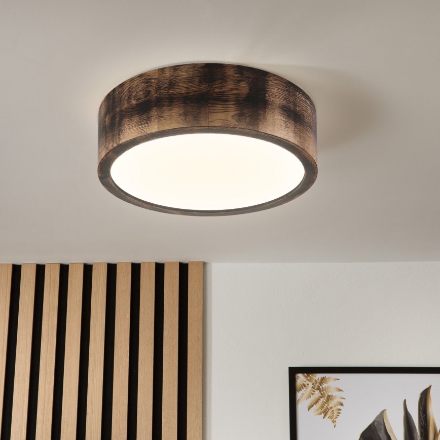 Brilagi - Stropní svítidlo CARVALHO SMOKEY 1xE27/60W/230V dub pr. 27,5 cm