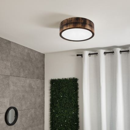 Brilagi - Stropní svítidlo CARVALHO SMOKEY 1xE27/60W/230V dub pr. 27,5 cm