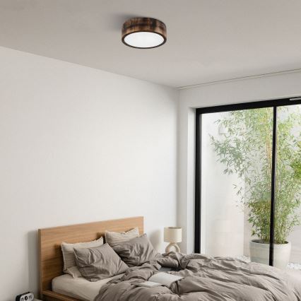 Brilagi - Stropní svítidlo CARVALHO SMOKEY 1xE27/60W/230V dub pr. 27,5 cm