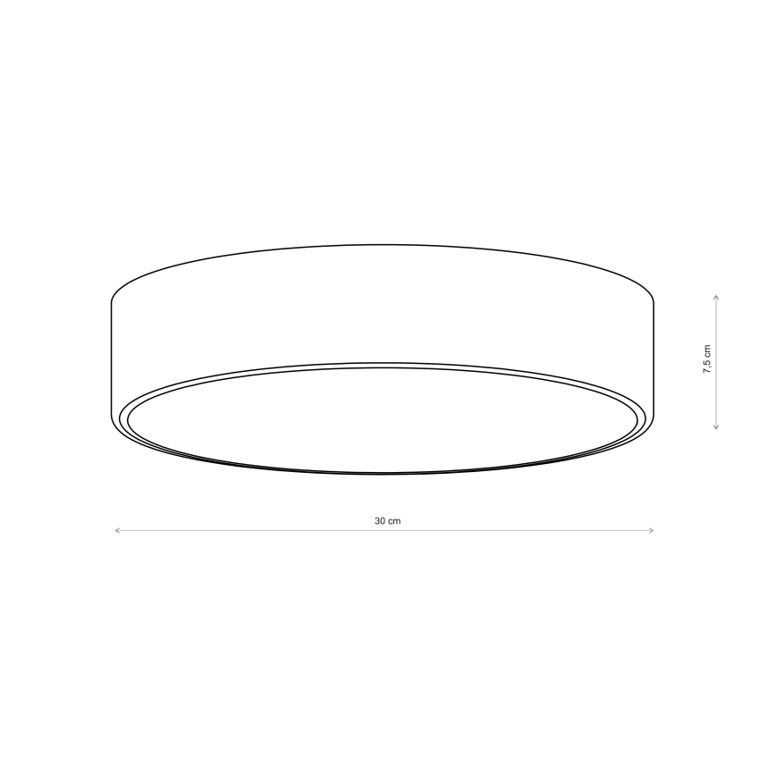 Brilagi - Stropní svítidlo CLARE 2xE27/24W/230V pr. 30 cm khaki