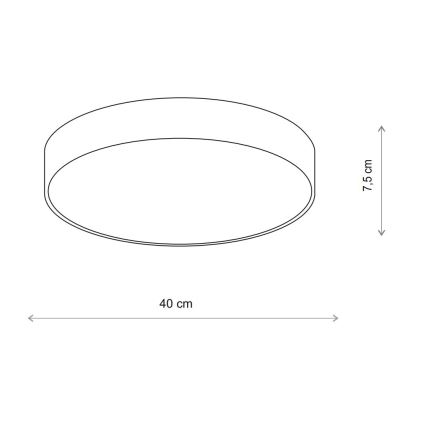 Brilagi - Stropní svítidlo CLARE 3xE27/40W/230V pr. 40 cm béžová