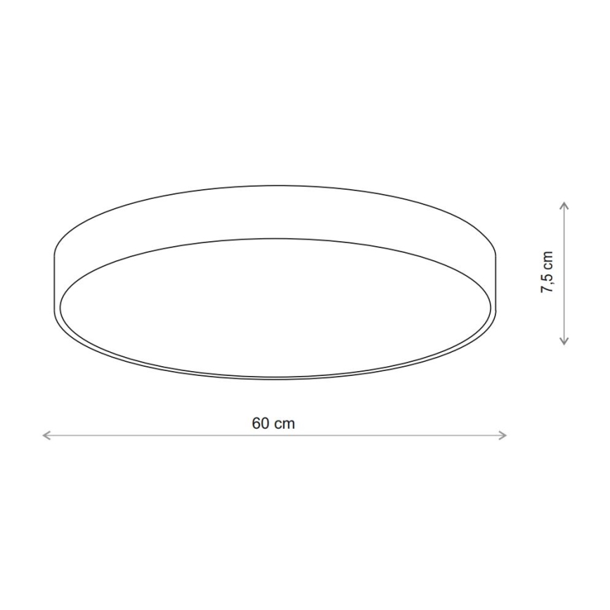 Brilagi - Stropní svítidlo CLARE 5xE27/40W/230V pr. 60 cm béžová