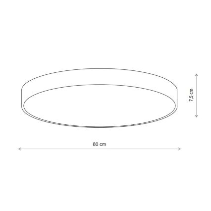 Brilagi - Stropní svítidlo CLARE 6xE27/24W/230V pr. 80 cm béžová