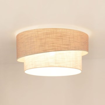 Brilagi - Stropní svítidlo DOVER SHINE 1xE27/15W/230V pr. 50 cm šedá/krémová