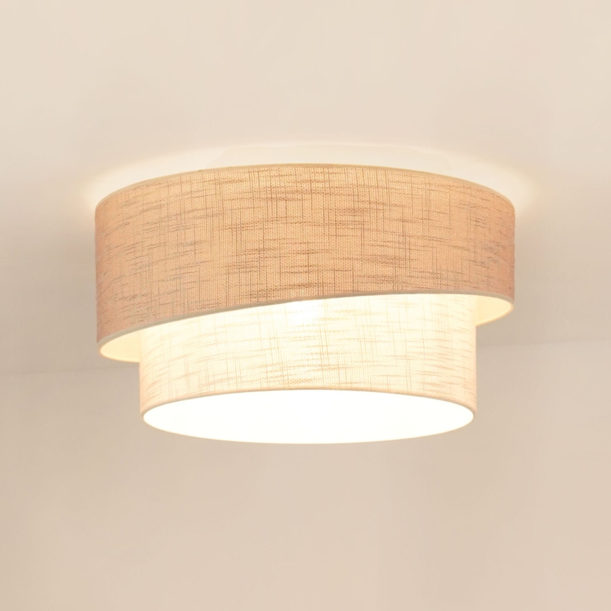 Brilagi - Stropní svítidlo DOVER SHINE 1xE27/15W/230V pr. 50 cm šedá/krémová