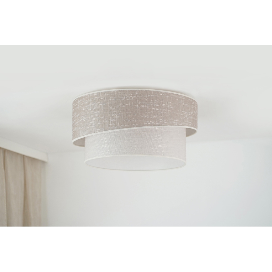 Brilagi - Stropní svítidlo DOVER SHINE 1xE27/15W/230V pr. 50 cm šedá/krémová