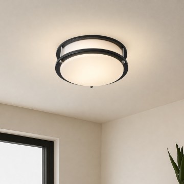 Brilagi - Stropní svítidlo ELARO 2xE27/40W/230V pr. 26 cm černá