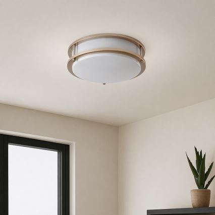 Brilagi - Stropní svítidlo ELARO 2xE27/40W/230V pr. 26 cm zlatá