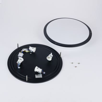 Brilagi - Stropní svítidlo ELARO 4xE27/40W/230V pr. 41 cm černá