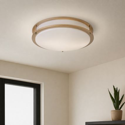Brilagi - Stropní svítidlo ELARO 4xE27/40W/230V pr. 41 cm zlatá