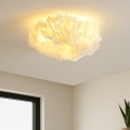 Brilagi - Stropní svítidlo FEATHER 3xE27/40W/230V pr. 40 cm bílá