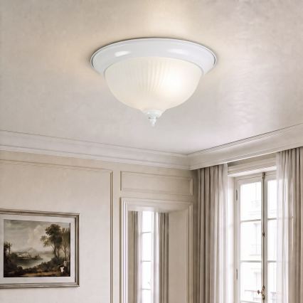 Brilagi - Stropní svítidlo FRESCO 2xE27/40W/230V pr. 28 cm bílá