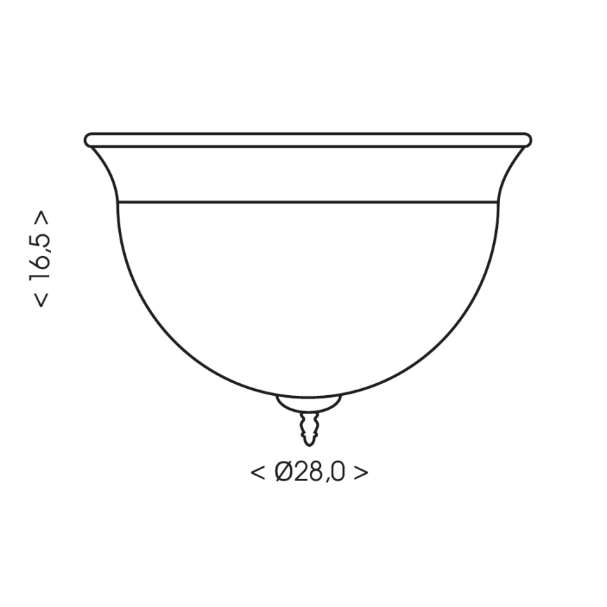 Brilagi - Stropní svítidlo FRESCO 2xE27/40W/230V pr. 28 cm černá/zlatá
