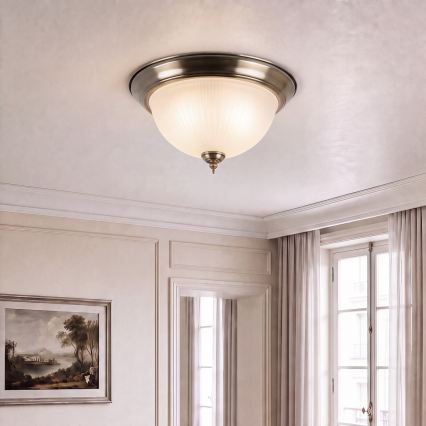 BRILAGI - Stropní svítidlo FRESCO 2xE27/40W/230V pr. 28 cm mosaz