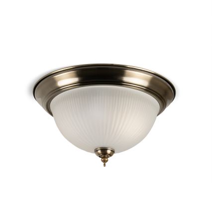 BRILAGI - Stropní svítidlo FRESCO 2xE27/40W/230V pr. 28 cm mosaz