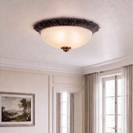Brilagi - Stropní svítidlo FRESCO 2xE27/40W/230V pr. 30 cm bronzová