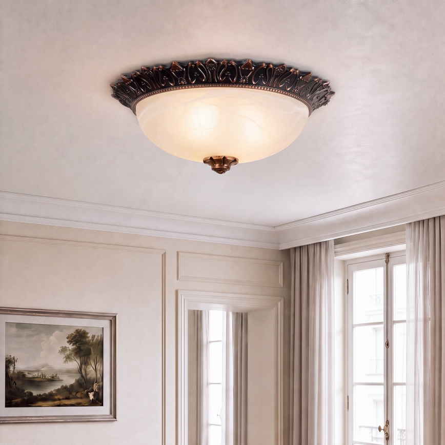 Brilagi - Stropní svítidlo FRESCO 2xE27/40W/230V pr. 30 cm bronzová