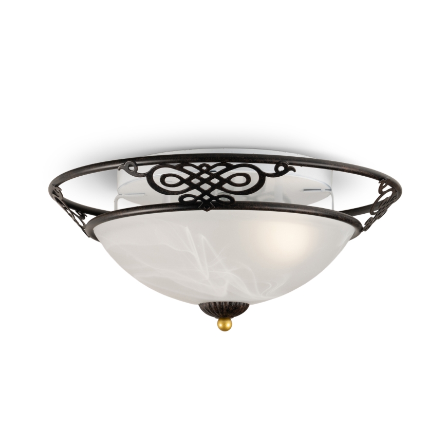 BRILAGI - Stropní svítidlo FRESCO 3xE27/40W/230V pr. 48 cm hnědá