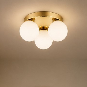 Brilagi - Stropní svítidlo MILO 3xE27/60W/230V pr. 35 cm zlatá