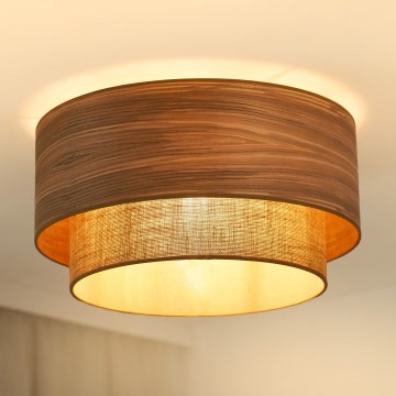 Brilagi - Stropní svítidlo MONTANA BOHO 1xE27/15W/230V pr. 45 cm hnědá
