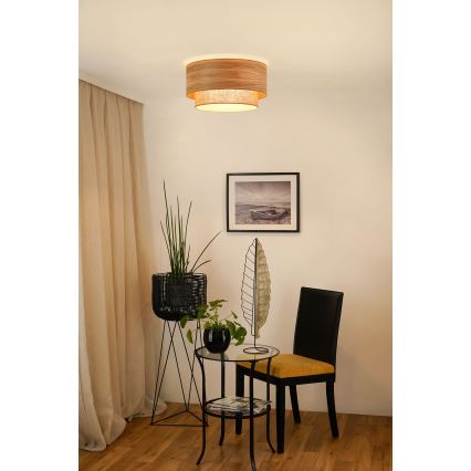 Brilagi - Stropní svítidlo MONTANA BOHO 1xE27/15W/230V pr. 45 cm hnědá