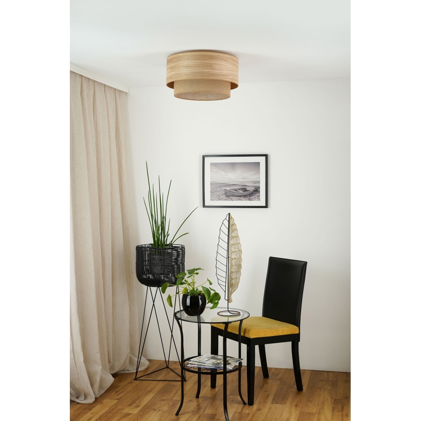Brilagi - Stropní svítidlo MONTANA BOHO 1xE27/15W/230V pr. 45 cm hnědá