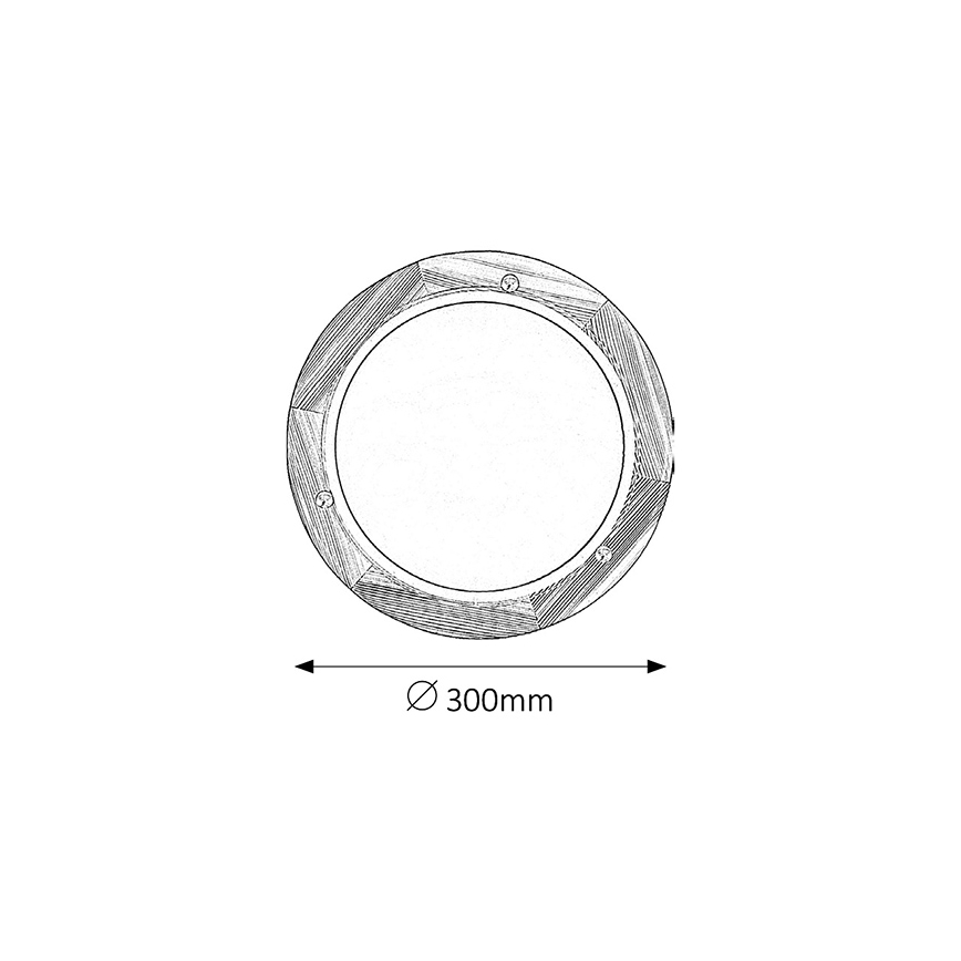 Brilagi - Stropní svítidlo ORBIS 1xE27/60W/230V pr. 30 cm borovice