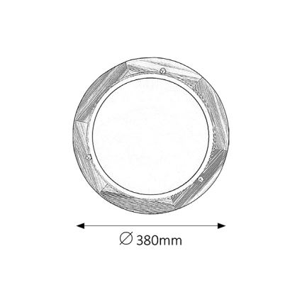 Brilagi - Stropní svítidlo ORBIS 2xE27/60W/230V pr. 38 cm borovice