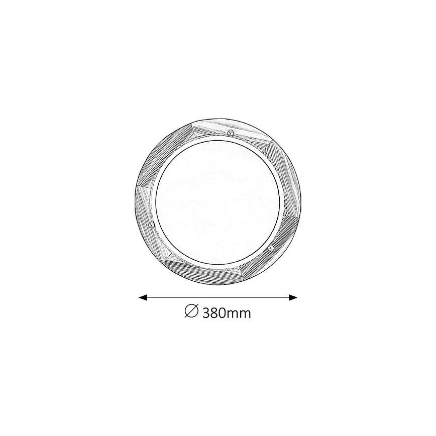 Brilagi - Stropní svítidlo ORBIS 2xE27/60W/230V pr. 38 cm borovice
