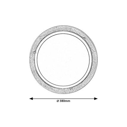 Brilagi - Stropní svítidlo ORBIS 2xE27/60W/230V pr. 38 cm borovice
