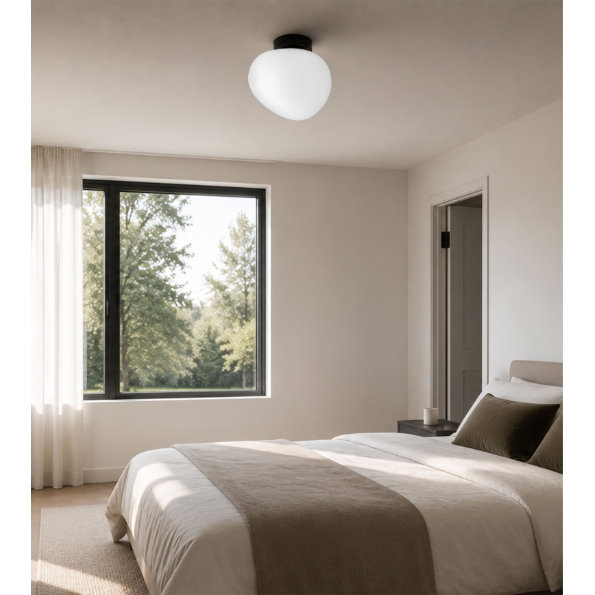 BRILAGI - Stropní svítidlo PEBBLES 1xE27/40W/230V pr. 20 cm černá