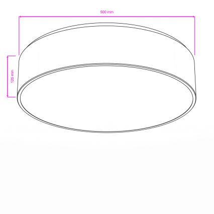 BRILAGI - Stropní svítidlo POOL 4xE27/15W/230V pr. 50 cm IP54 bílá