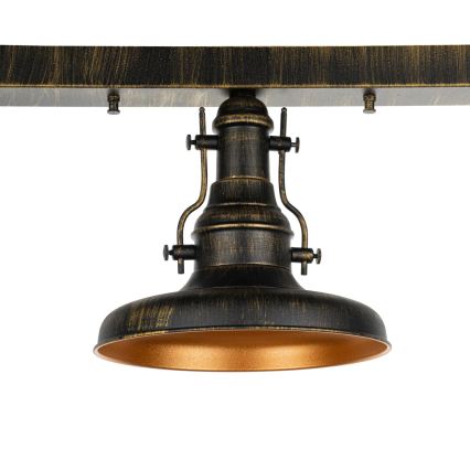 Brilagi - Stropní svítidlo PYRONIC 3xE27/40W/230V bronzová/patina