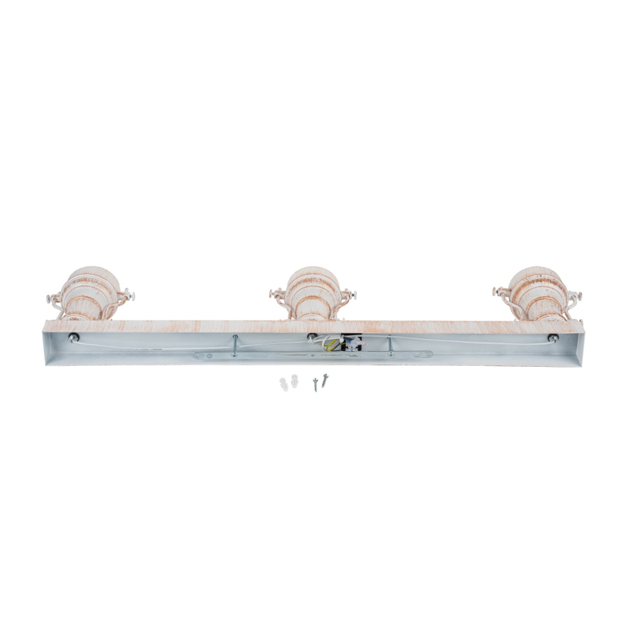 Brilagi - Stropní svítidlo PYRONIC 3xE27/40W/230V krémová/patina