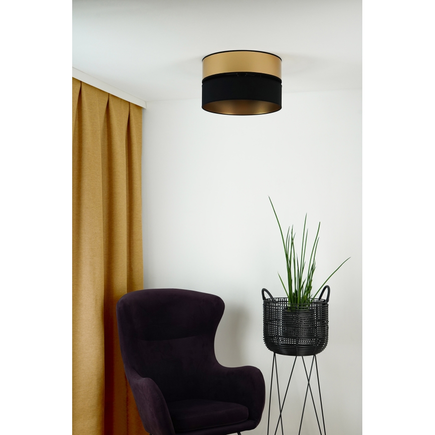 Brilagi - Stropní svítidlo ROYAL 1xE27/15W/230V pr. 40 cm černá/zlatá