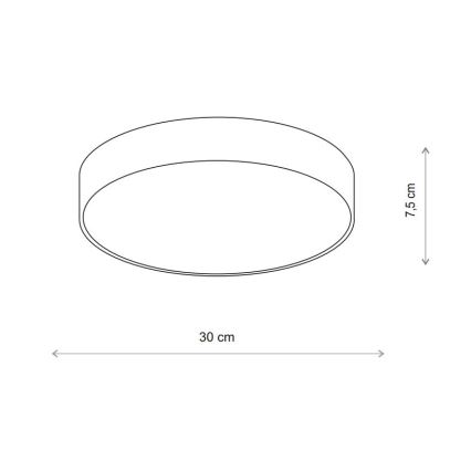 Brilagi - Stropní svítidlo se senzorem CLARE 2xE27/24W/230V pr. 30 cm béžová