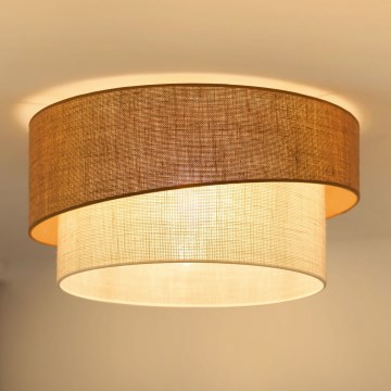 Brilagi - Stropní svítidlo SHINE 1xE27/15W/230V pr. 50 cm béžová/krémová