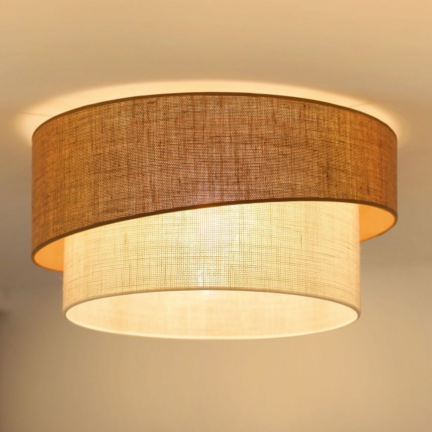 Brilagi - Stropní svítidlo SHINE 1xE27/15W/230V pr. 50 cm béžová/krémová