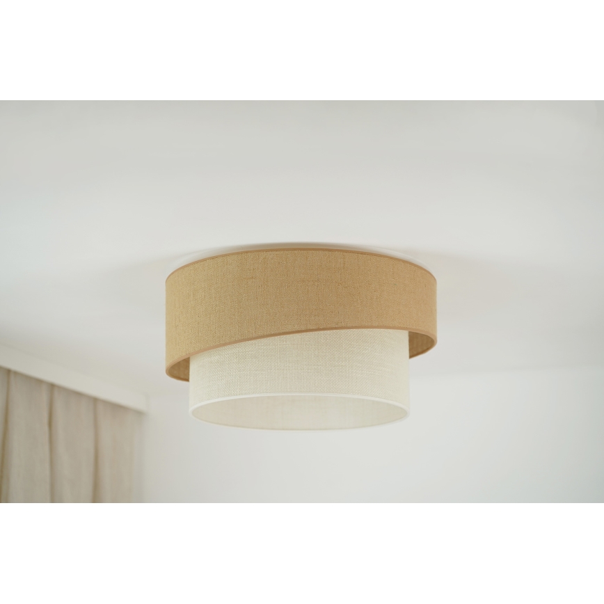 Brilagi - Stropní svítidlo SHINE 1xE27/15W/230V pr. 50 cm béžová/krémová