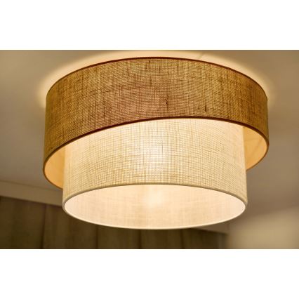 Brilagi - Stropní svítidlo SHINE 1xE27/15W/230V pr. 50 cm béžová/krémová