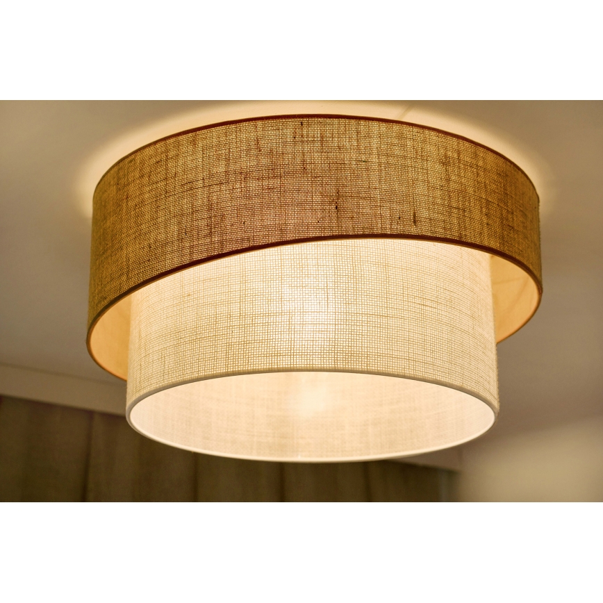 Brilagi - Stropní svítidlo SHINE 1xE27/15W/230V pr. 50 cm béžová/krémová