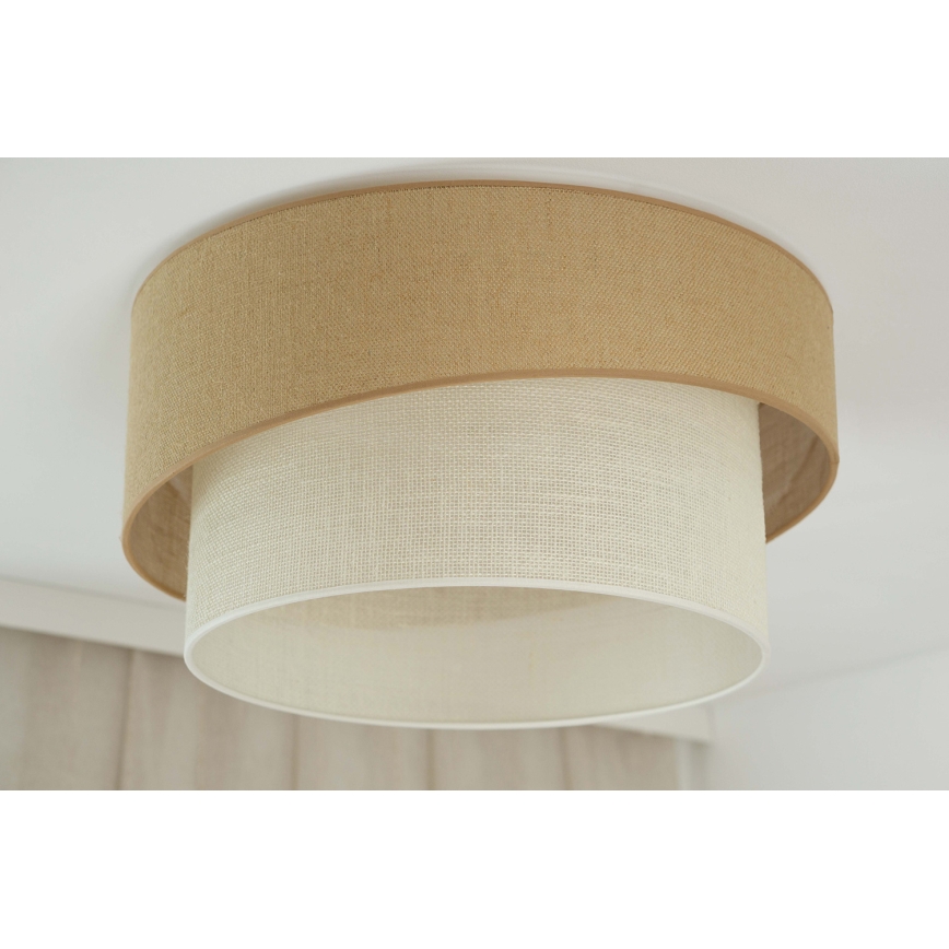 Brilagi - Stropní svítidlo SHINE 1xE27/15W/230V pr. 50 cm béžová/krémová