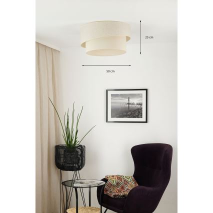Brilagi - Stropní svítidlo SHINE 1xE27/15W/230V pr. 50 cm krémová