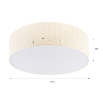 BRILAGI - Stropní svítidlo SIRIJA MODERN 4xE27/60W/230V pr. 45 cm krémová