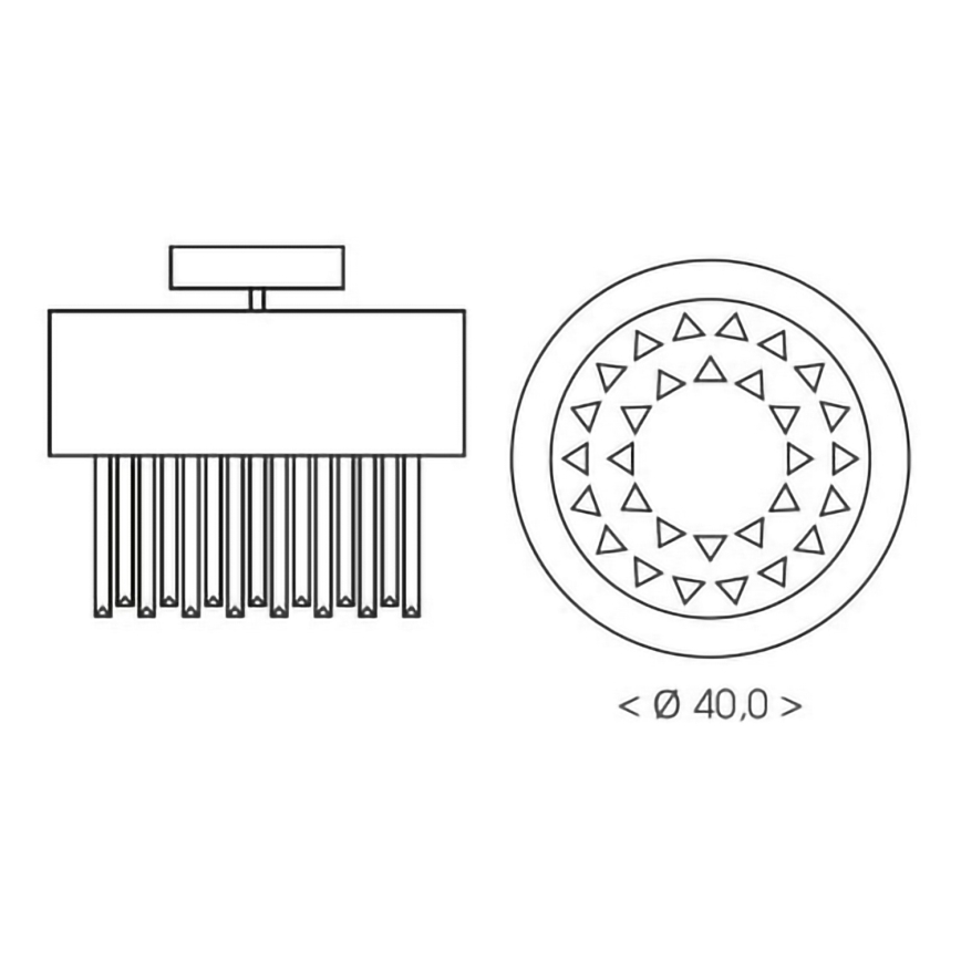 BRILAGI - Stropní svítidlo VERVE 4xE14/40W/230V pr. 40 cm zlatá