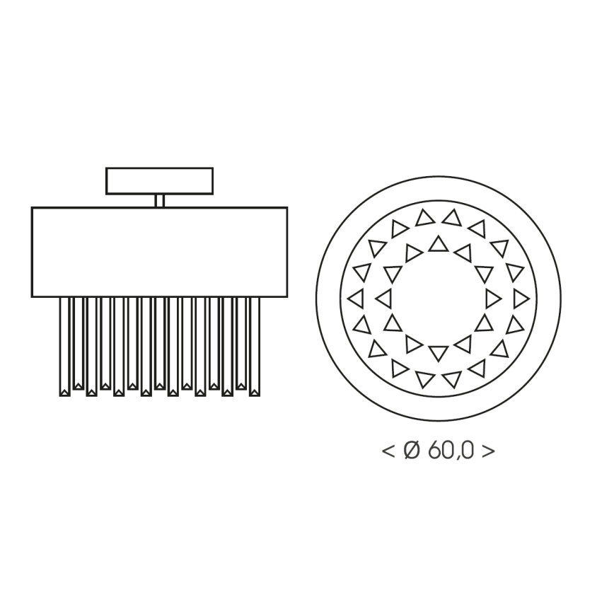 Brilagi - Stropní svítidlo VERVE 6xE14/40W/230V pr. 60 cm zlatá
