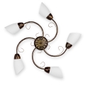 BRILAGI - Stropní svítidlo VINE 5xE27/40W/230V pr. 75 cm patina/mosaz