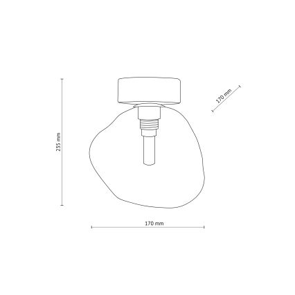 Brilagi - Stropní svítidlo VULCANO 1xG9/8W/230V černá/kouřová černá